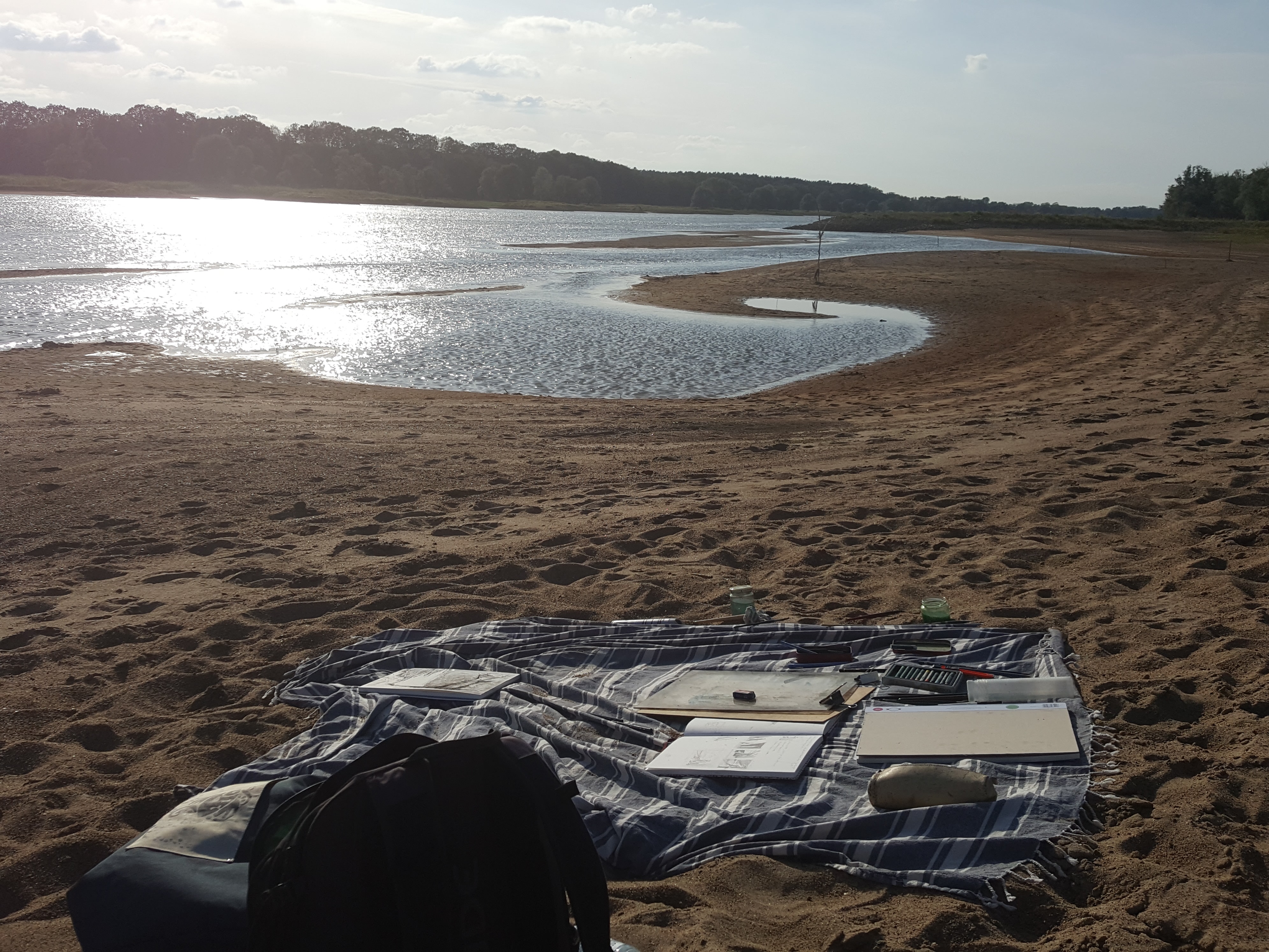 Sommerakademie an der Elbe 2019: Zeichnen und Malen in der Natur