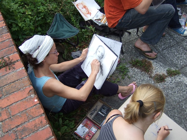 Sommerakademie Hiddensee 2008: Zeichnen und Malen in der Natur